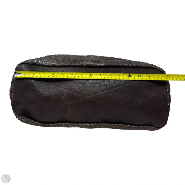 Metallic Faux Scale Leather Hobo Handbag By Sundance, Size: Large