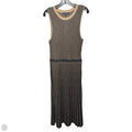 Metallic Knit Dress Casual Maxi By Banana Republic In Black & Gold, Size: Mp