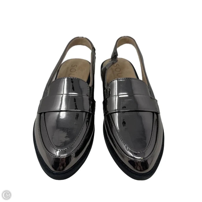 Metallic Slingback Loafer Shoes Flats By Naturalizer In Bronze, Size: 7