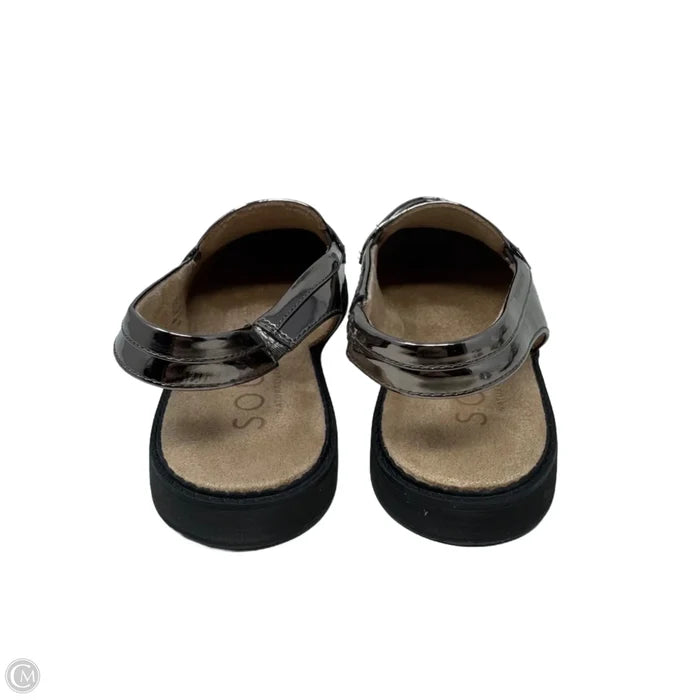 Metallic Slingback Loafer Shoes Flats By Naturalizer In Bronze, Size: 7