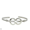 Mexican Sterling Silver Love Knot Cuff Bracelet