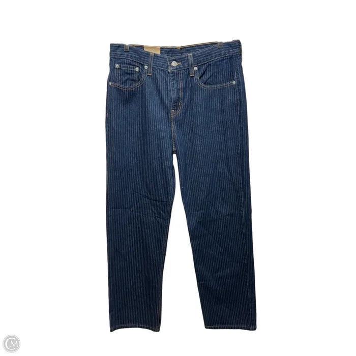 Mid Rise Jeans Straight Leg By Levis In Blue Denim, Size: 6/ 28x30