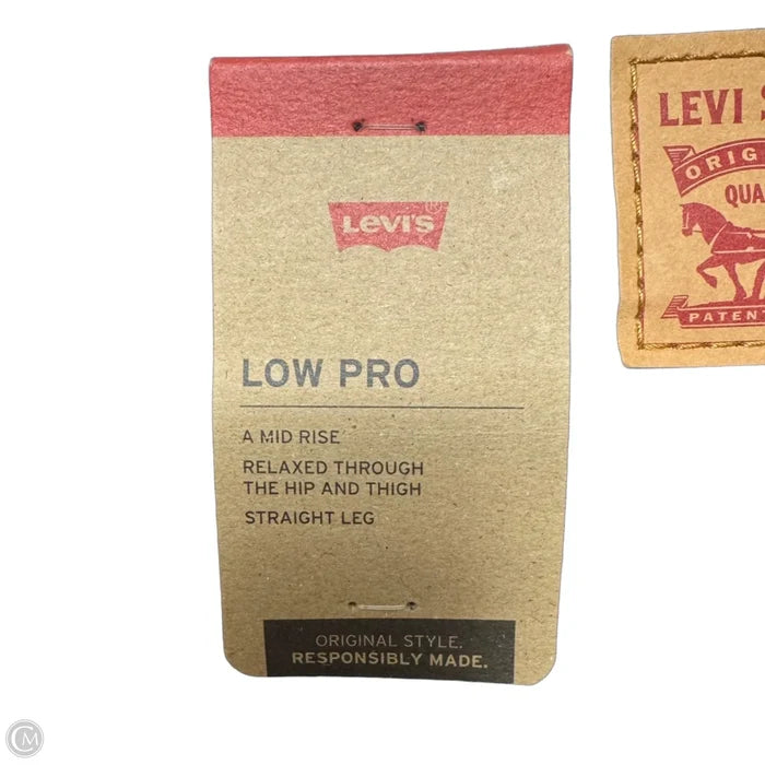 Mid Rise Jeans Straight Leg By Levis In Blue Denim, Size: 6/ 28x30