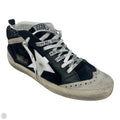 Mid Star Sneakers Shoes Luxury Designer By Golden Goose In Black & White, Size: 7 (37)