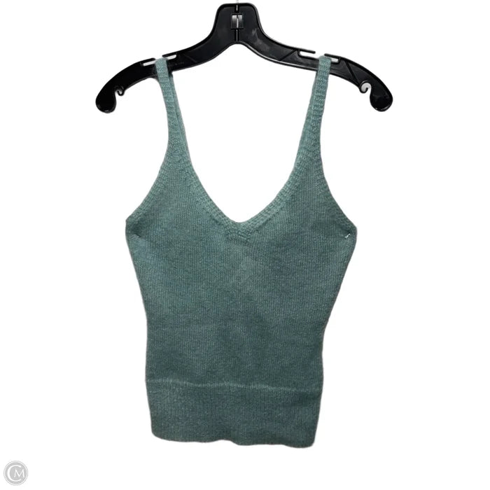 Mohair Blend Top Sleeveless By Banana Republic In Aqua, Size: Xsp