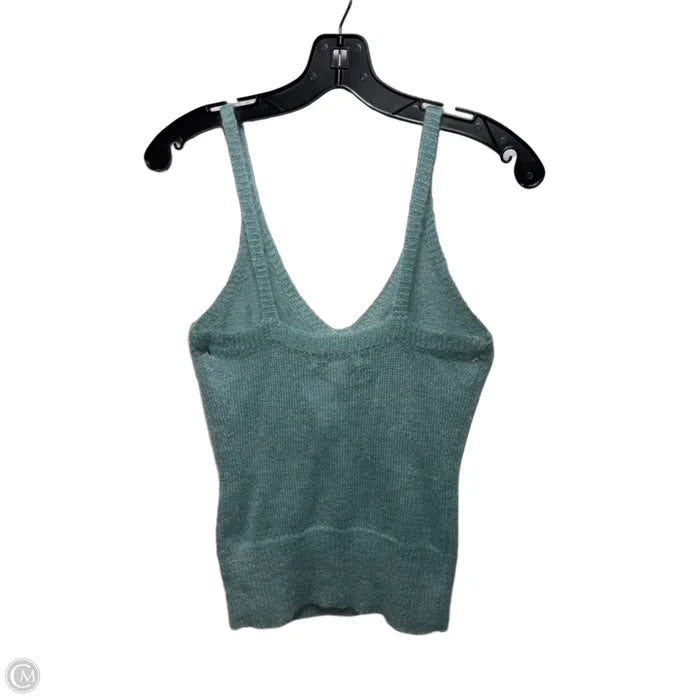 Mohair Blend Top Sleeveless By Banana Republic In Aqua, Size: Xsp