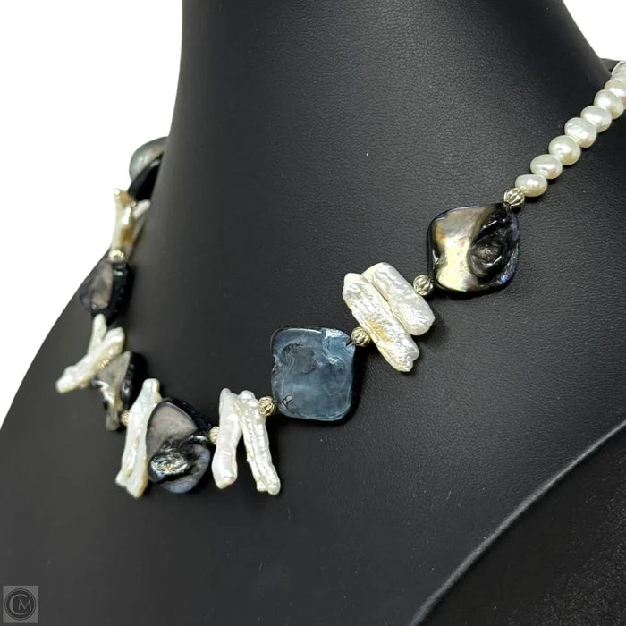 Mother Of Pearl Beaded Necklace