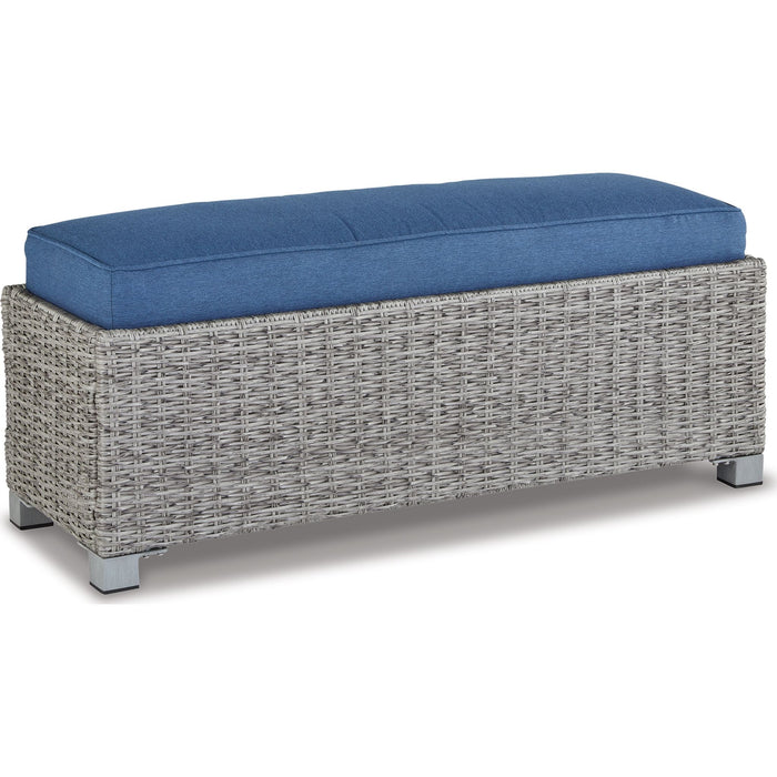 NAPLES BEACH Outdoor Dining Bench with Cushion