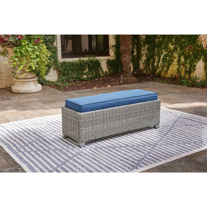 NAPLES BEACH Outdoor Dining Bench with Cushion