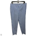 Natalie Pants Cropped By Brooks Brothers In Blue & White, Size: 10