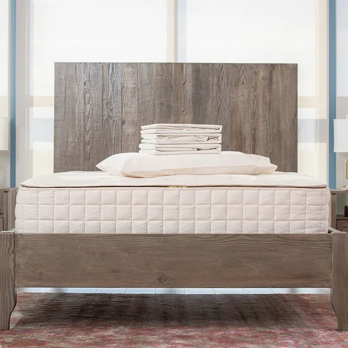 Bedroom View Naturepedic Organic Cotton Percale Sheets + Pillowcases