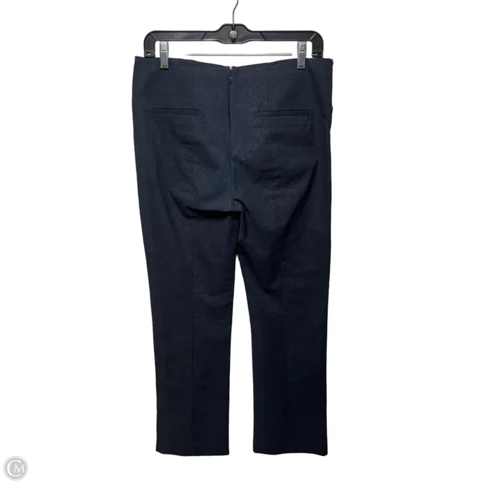 Nella Trousers By Corey Lynn Calter In Navy with Gold Shine, Size: 10