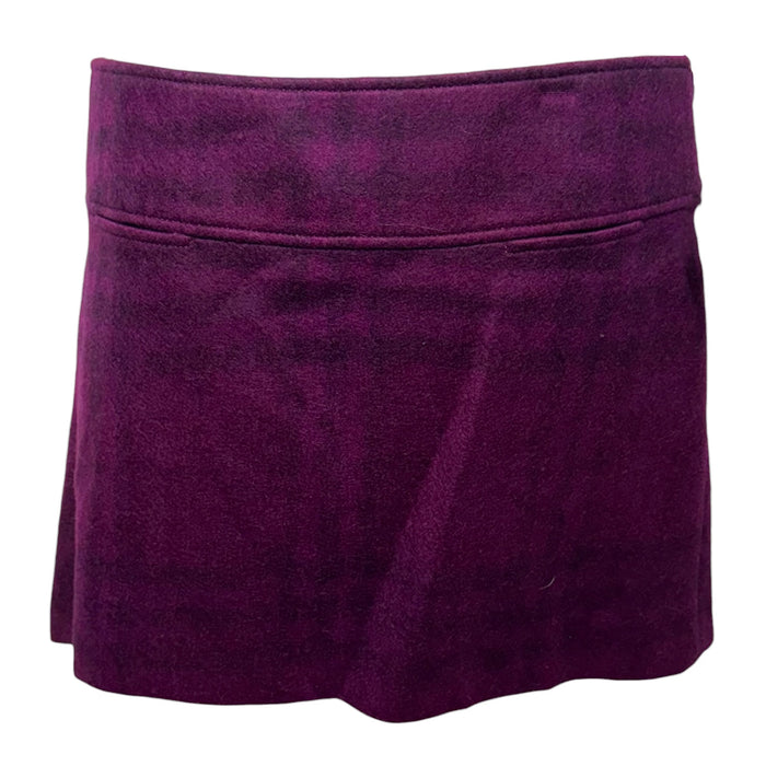 Nova Check Wool Mini Skirt Luxury Designer By Burberry In Plaid Pattern, Size: 8
