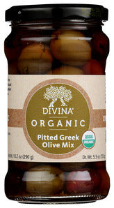 OLIVES DIVINA GREEK MIX PITTED   '631723212403