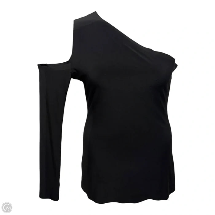 One Shoulder One Sleeve Top By Norma Kamali In Black, Size: M (38)