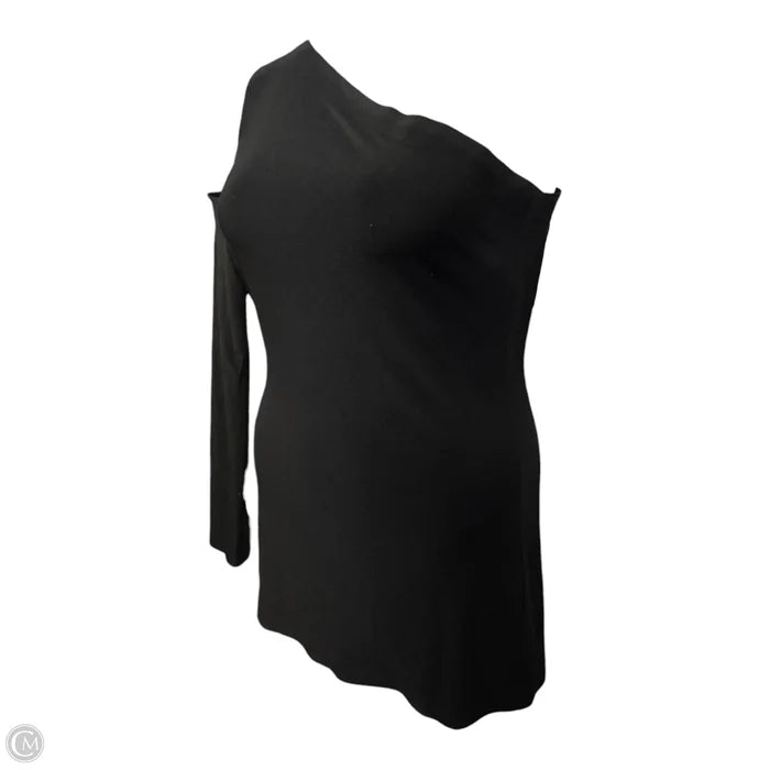 One Shoulder One Sleeve Top By Norma Kamali In Black, Size: M (38)