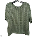 Open Knit Sweater By Marled In Green, Size: S