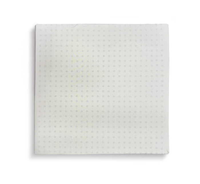 Turmerry latex seat cushion with square shape and white cover displayed on white background.