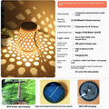 Outdoor Solar Lantern Lights Bamboo Weaving Hollowed Table Lamp Decoration - EcoStuff
