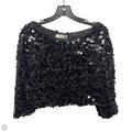 Paillette Top Long Sleeve By Astrid In Black, Size: M/L