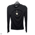 Pandora Rib Cut Out Top Long Sleeve By Z Supply In Black, Size: S
