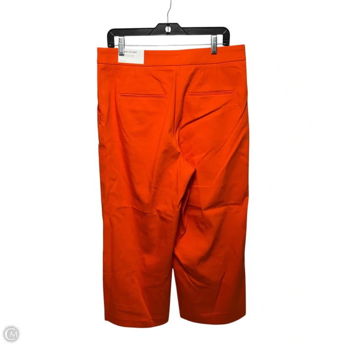 Pants Curvy High-Rise Wide Leg Crop By Ann Taylor In Orange, Size: 12