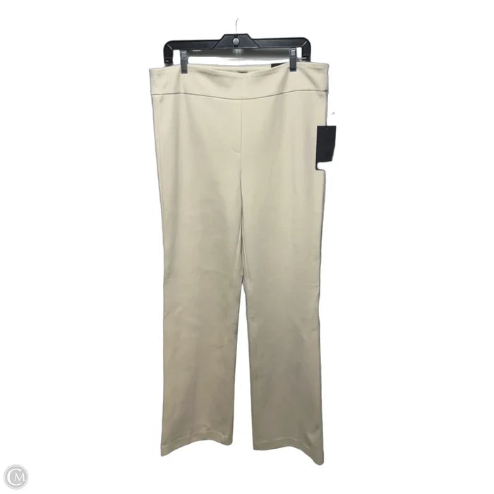 Pants Dress Straight Leg Mid Rise By Jones New York In Cream, Size: Xl