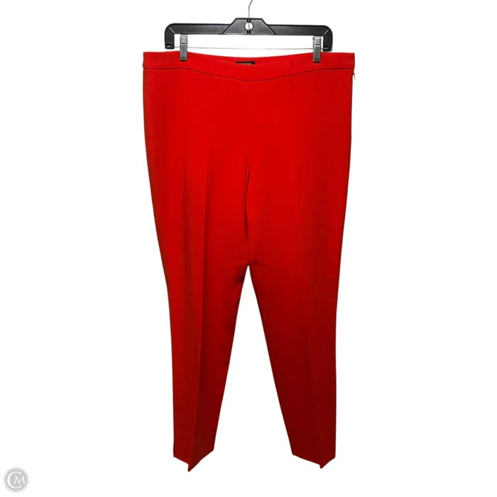 Pants Dress Wool Blend By Worth Ny In Red-Orange, Size: 12