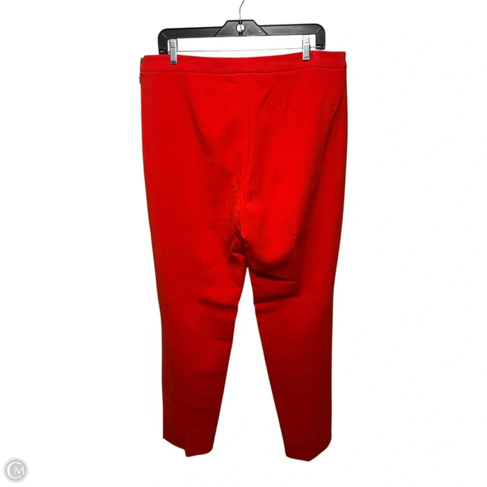 Pants Dress Wool Blend By Worth Ny In Red-Orange, Size: 12