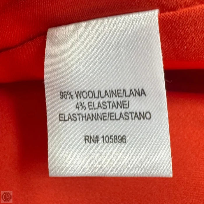 Pants Dress Wool Blend By Worth Ny In Red-Orange, Size: 12
