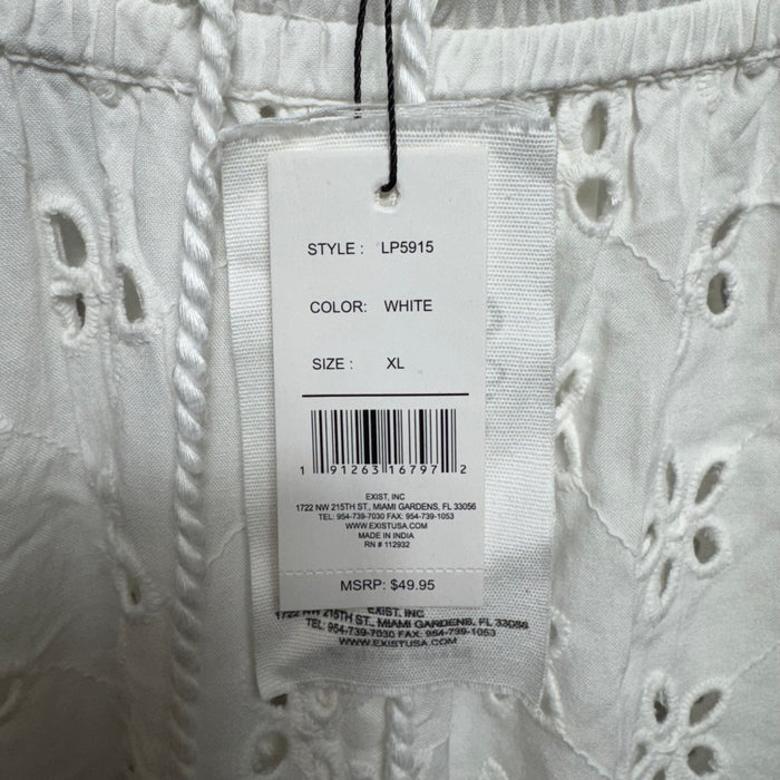Pants Lounge By Salty Lemon  In White, Size: Xl