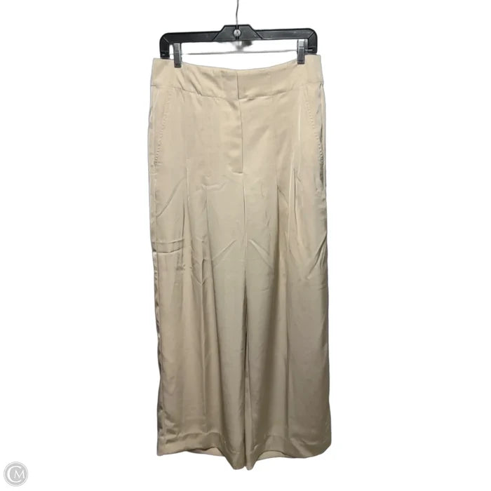 Pants Pleated Wide Leg By Banana Republic In Cream, Size: 8