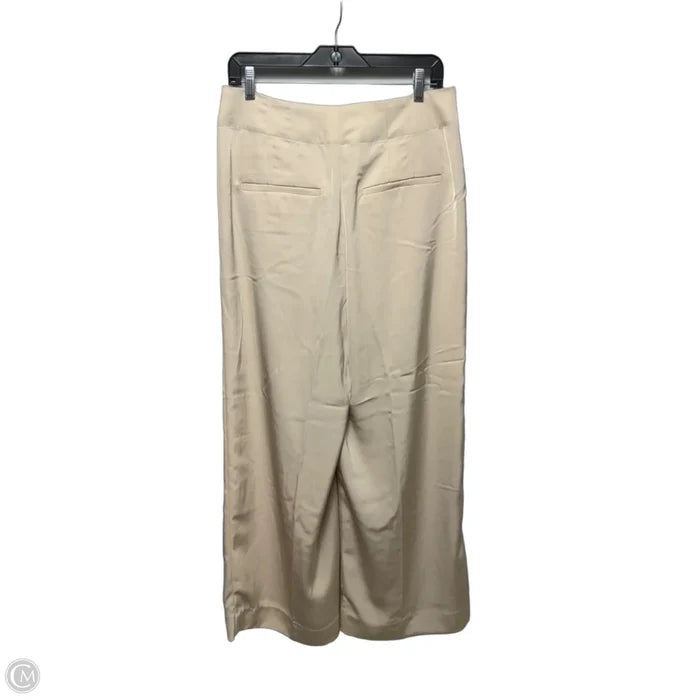 Pants Pleated Wide Leg By Banana Republic In Cream, Size: 8