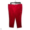 Pants Slim Perfect Crop By Talbots In Red, Size: 16
