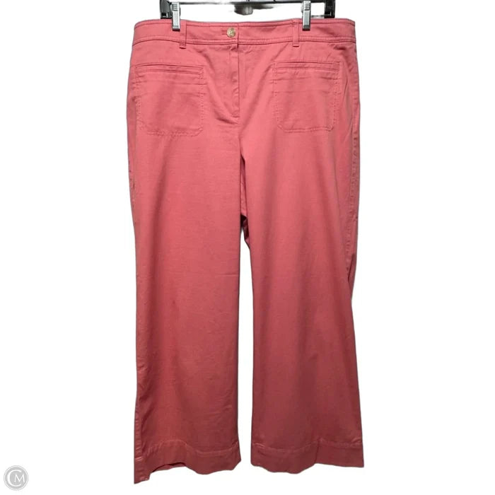 Pants Wide Leg By Talbots In Pink, Size: 14