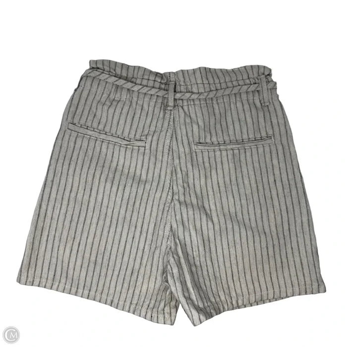 Paperbag Tie Shorts By Rag And Bone In Striped Pattern, Size: 2/26