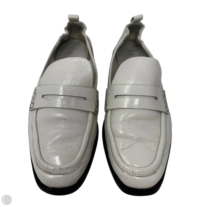 Patent Loafers Shoes Luxury Designer By 3.1 Phillip Lim In White, Size: 7.5 (38)