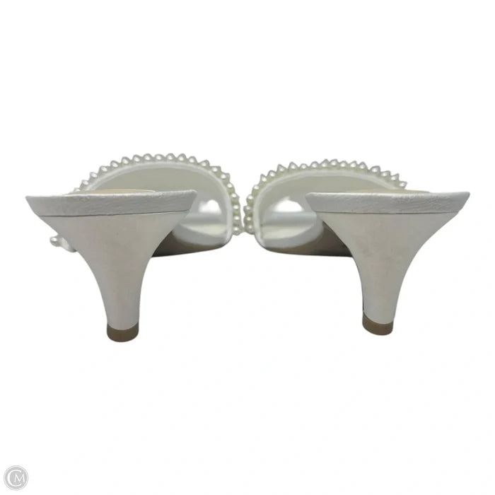 Pearl Embellished Shoes Heels Kitten By Dolce Vita In Cream, Size: 9