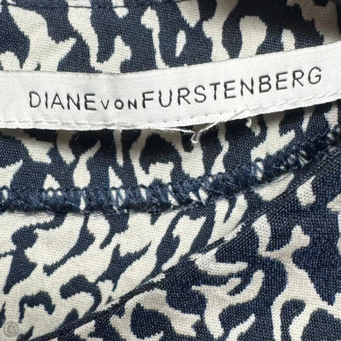 Pele Snake Wave Jacquard Dress Designer By Diane Von Furstenberg In Blue & White, Size: S/M ESTIMATED