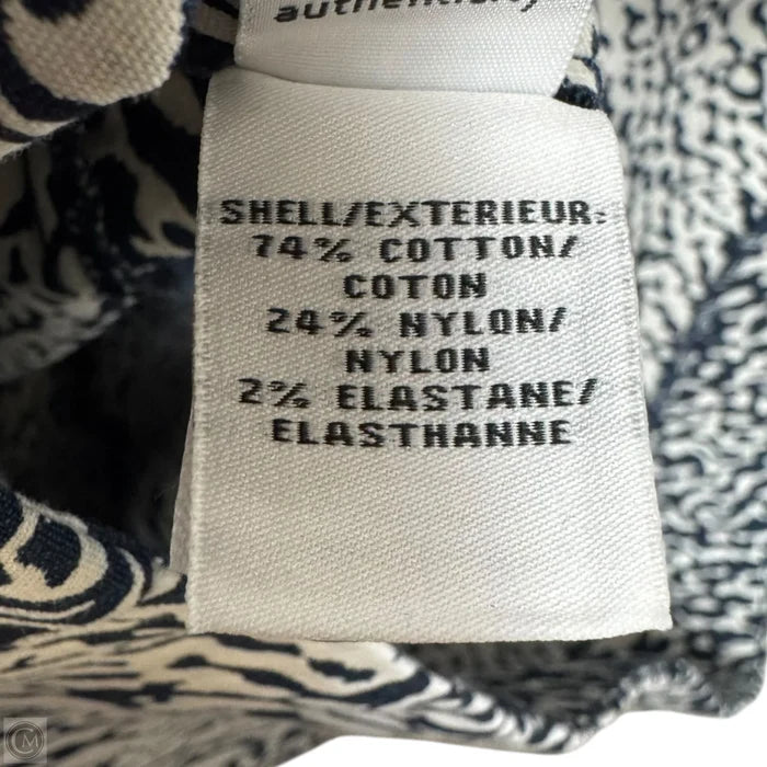Pele Snake Wave Jacquard Dress Designer By Diane Von Furstenberg In Blue & White, Size: S/M ESTIMATED