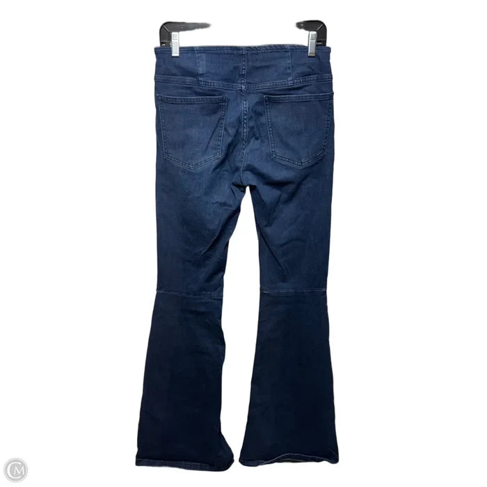Penny Pull-On Flare Jeans By Free People In Blue Denim, Size: 10/30