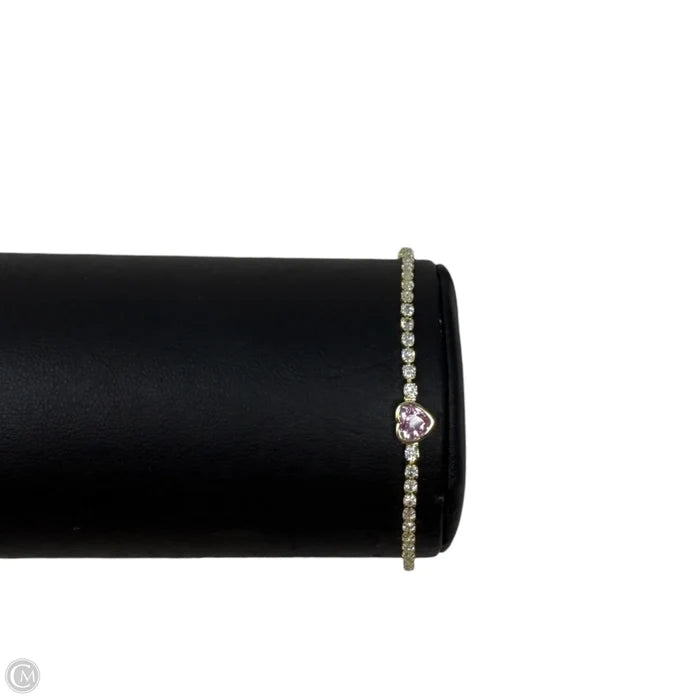Pink Heart Tennis Bracelet By Neo Relique