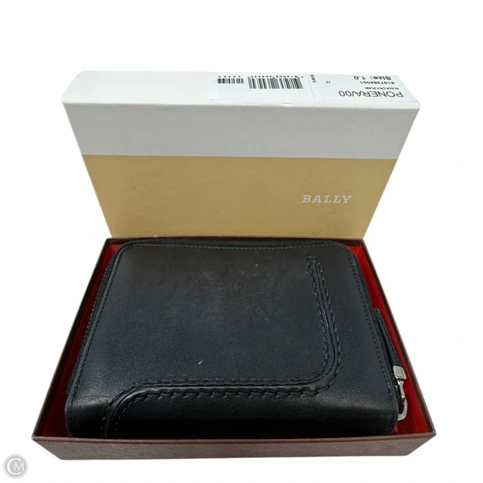 Ponera Compact Calf Leather Wallet By Bally, Size: Medium
