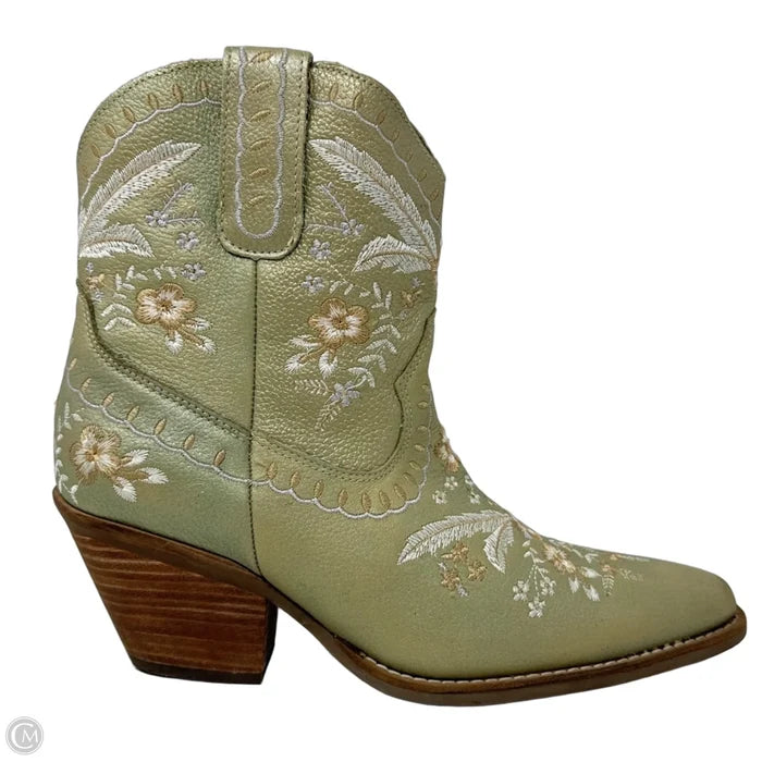 Primrose Cowgirl Boots By Dingo In Green, Size: 9.5