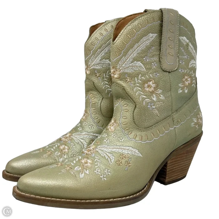 Primrose Cowgirl Boots By Dingo In Green, Size: 9.5