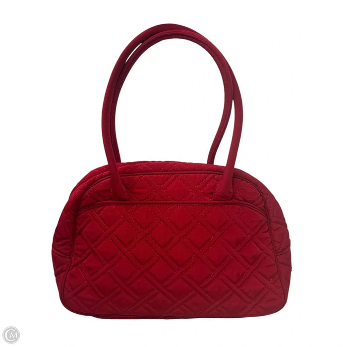 Quilted Bowler Handbag By Vera Bradley, Size: Medium