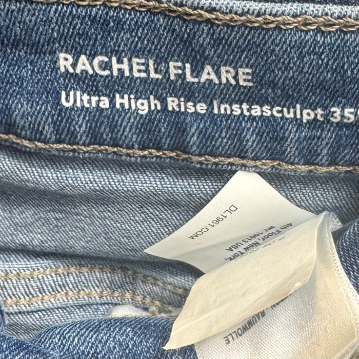 Rachel Ultra High Rise Flare Jeans By Dl1961 In Blue Denim, Size: 8/29