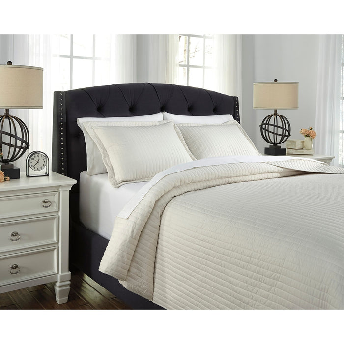 Raleda Buff Queen Coverlet Set