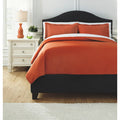 Raleda Orange King Coverlet Set