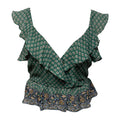 Randa Top Silk By Veronica Beard In Sea Glass Multi, Size: 6
